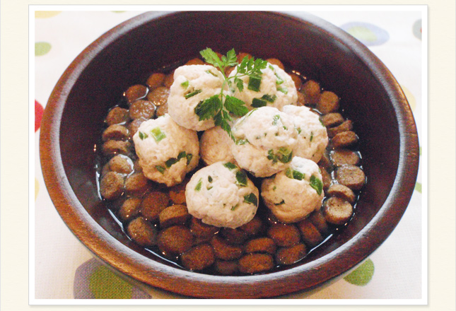 鮫の軟骨入りミートボール（約119kcal）