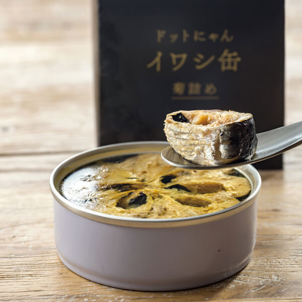 ドットにゃん　イワシ缶〈菊詰め〉