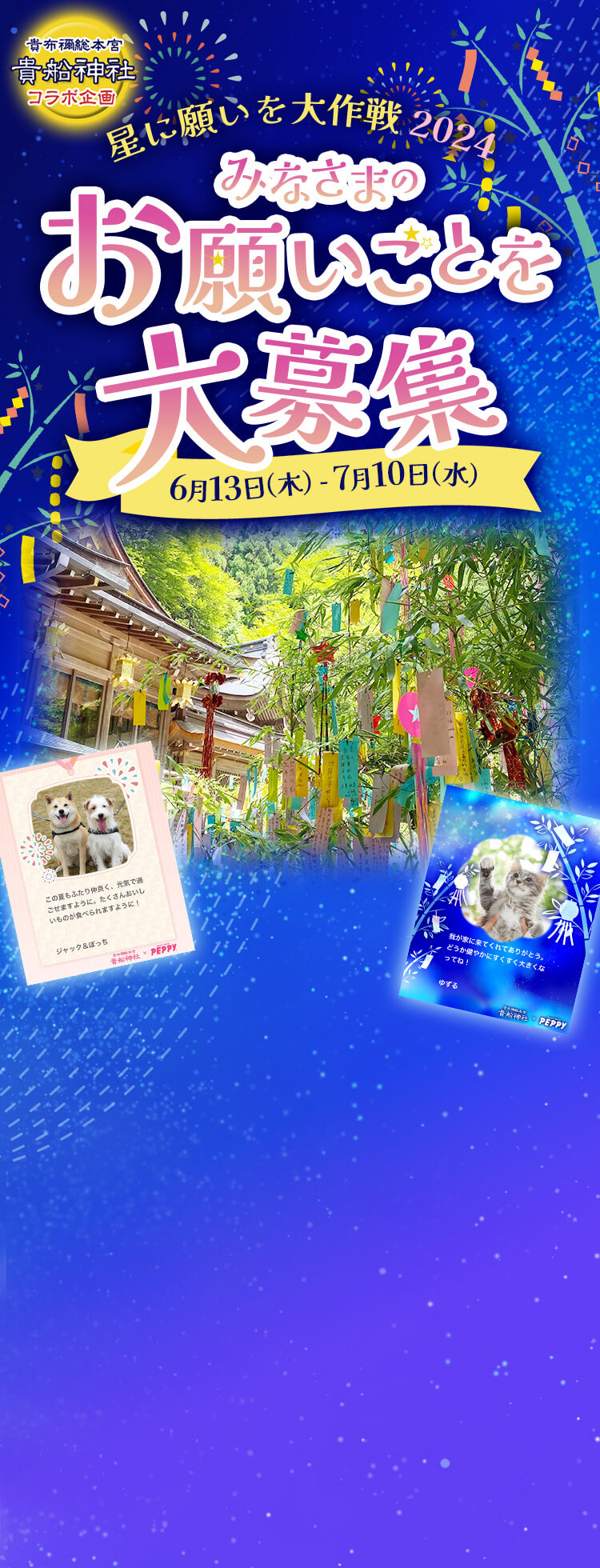 貴船神社×PEPPY コラボ企画】星に願いを大作戦 2024