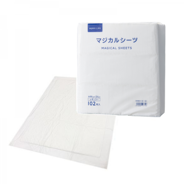 ペピイマジカルシーツ（中厚型ペットシーツ） 健康管理に役立つ白いシーツ