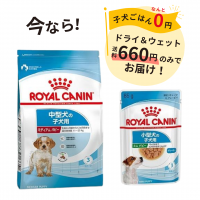 【中型犬の子犬用】ロイヤルカナン　ミディアム　パピー　ドライ＆ウェット