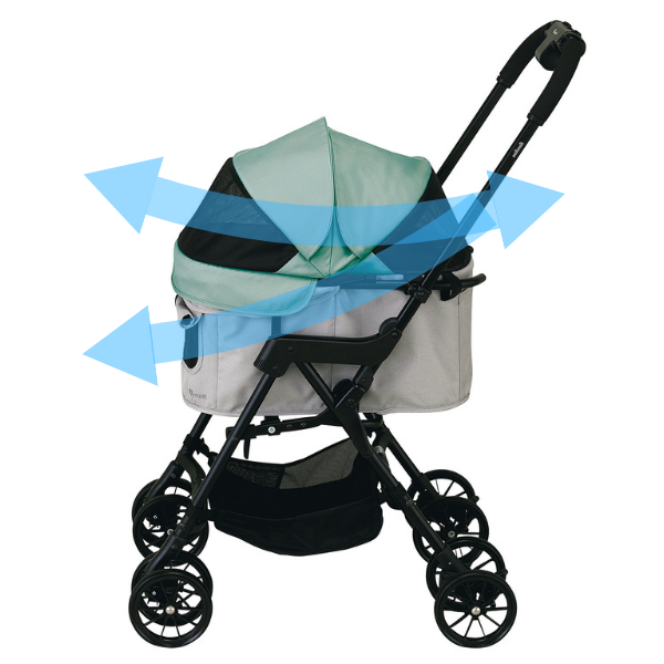 コムペット ミリミリ 3カ所のメッシュ窓で通気性抜群！