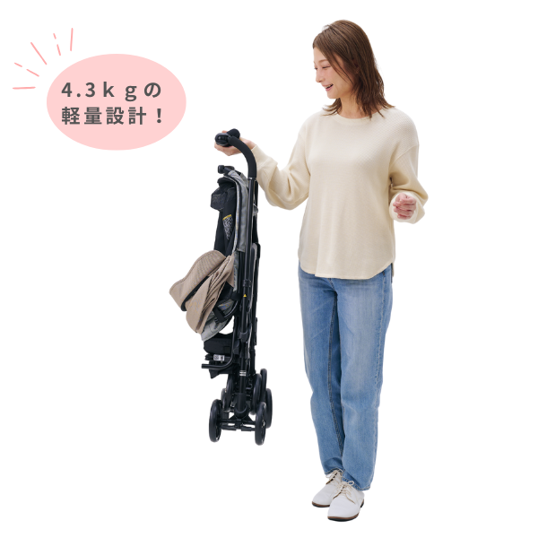 コムペット ミリミリ バスケットごと簡単に折りたためて持ち運びもラクラク。コンパクトで折りたみ後も自立するから玄関などで場所をとりません。