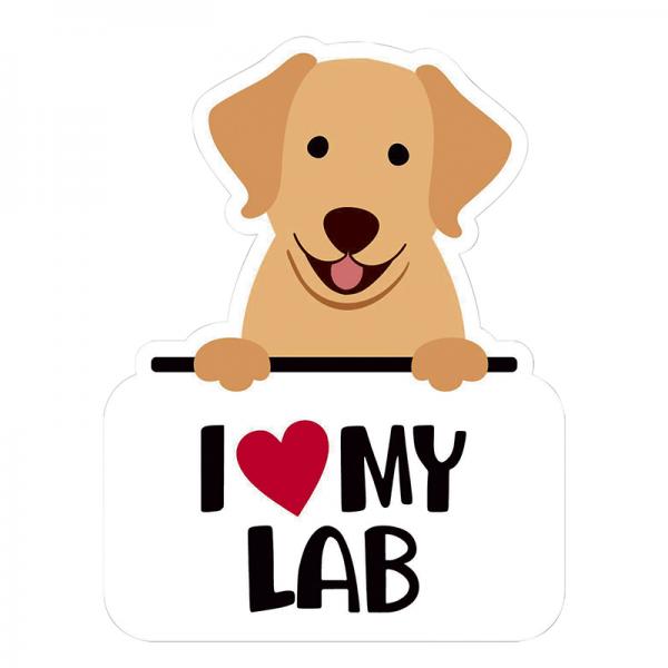 ステッカーパック ラブラドール　イエロー