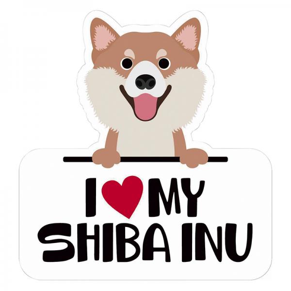 ステッカーパック シバイヌ　レッド