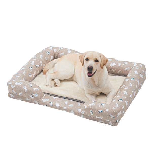 ★洗える  あごのせソファベッド Ｍ・ぬくぬくマットセット / ベージュ