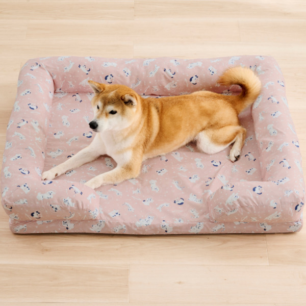 ★洗える  あごのせソファベッド Mサイズ(モデル：柴9.1㎏)