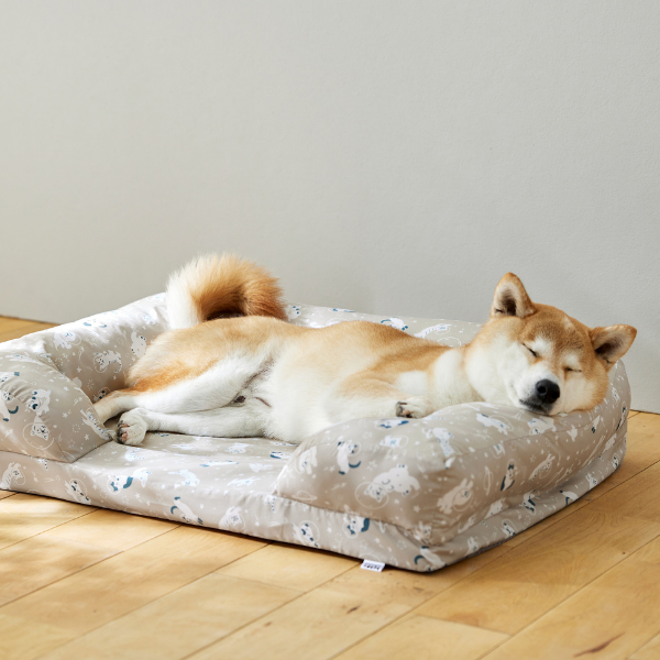 ★洗える  あごのせソファベッド Sサイズ(モデル：柴9.1㎏)