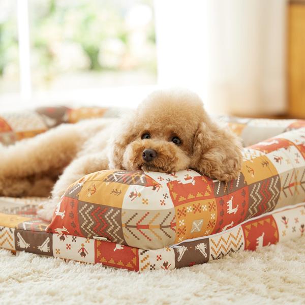 ★洗える  あごのせソファベッド ＜替えカバーのみの販売＞ カラフルレッド