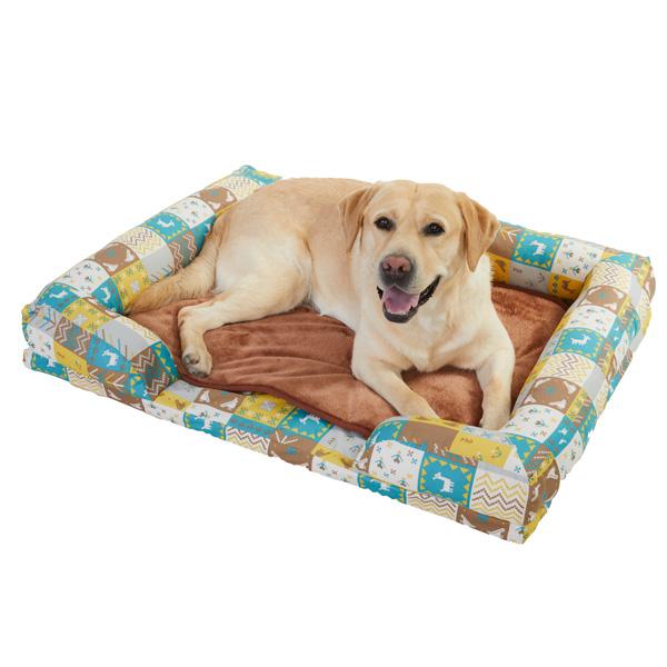 ★洗える  あごのせソファベッド ＜替えカバーのみの販売＞カラフルイエロー/マット無し