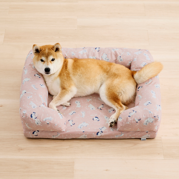 ★洗える  あごのせソファベッド Sサイズ(モデル：柴9.1㎏)