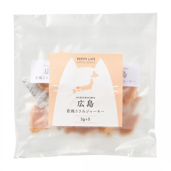 広島産　若鶏ささみジャーキー（PEPPY LIFE猫おやつシリーズ） 