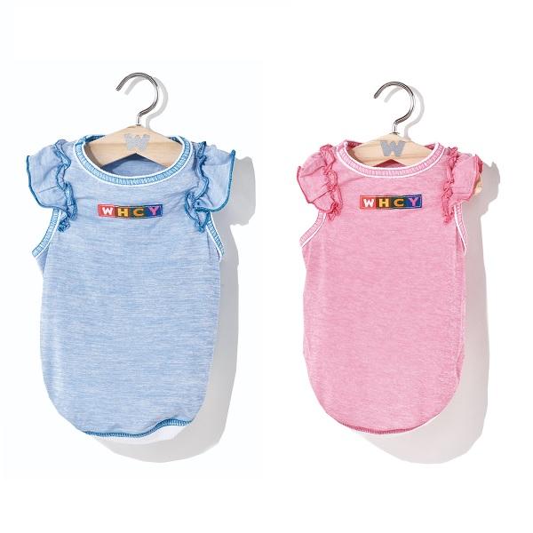 【WHCY（ウォームハートカンパニー）】ストロングクールフリルＴ ブルー／ピンク