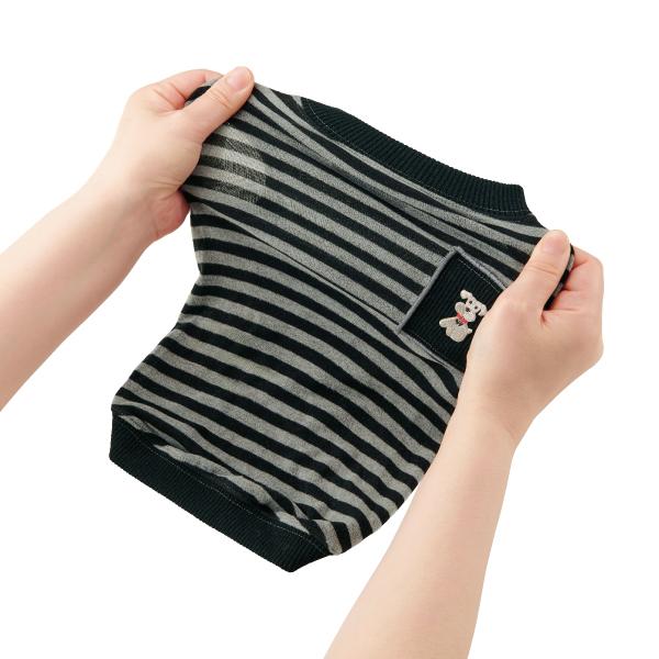 【WHCY（ウォームハートカンパニー）】リッチウォームボーダーＴシャツ 薄手＆よく伸びる