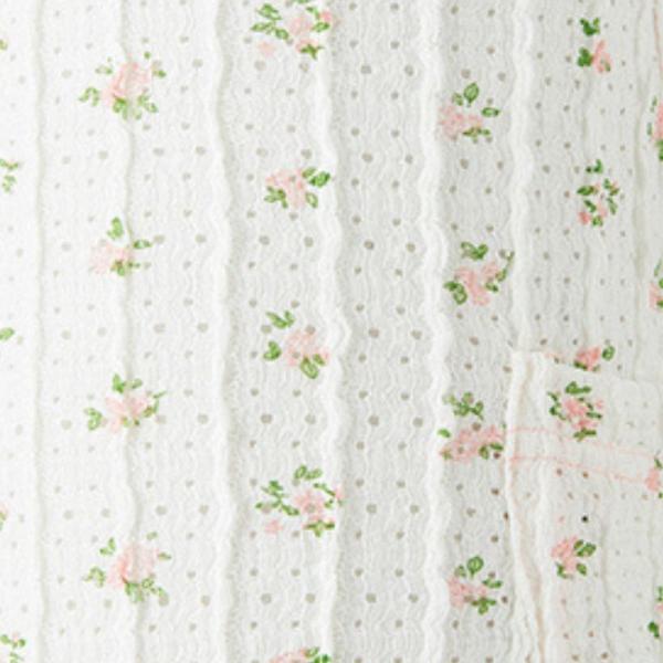 【WHCY　ウォームハートカンパニー】レーシークールフラワー 胸側は接触冷感(Q-max0.3以上)+UVカット生地を使用。