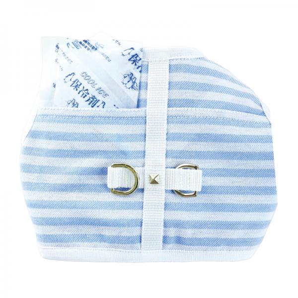 【WHCY　ウォームハートカンパニー】バックストロングクールハーネス 保冷剤を収納できるポケットは外側に２カ所あって入れやすい。