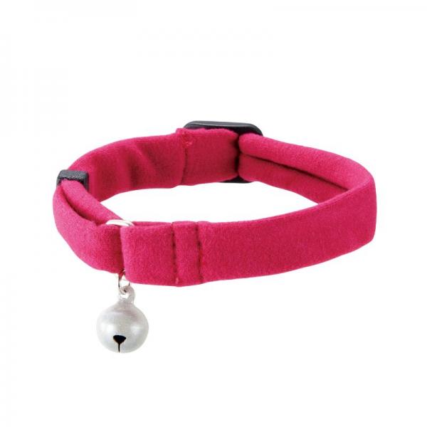 Ｓｉｐｐｏｌｅ　ふわふわのびーる猫首輪 べにいろ