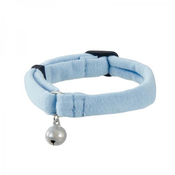 Ｓｉｐｐｏｌｅ　ふわふわのびーる猫首輪 そらいろ