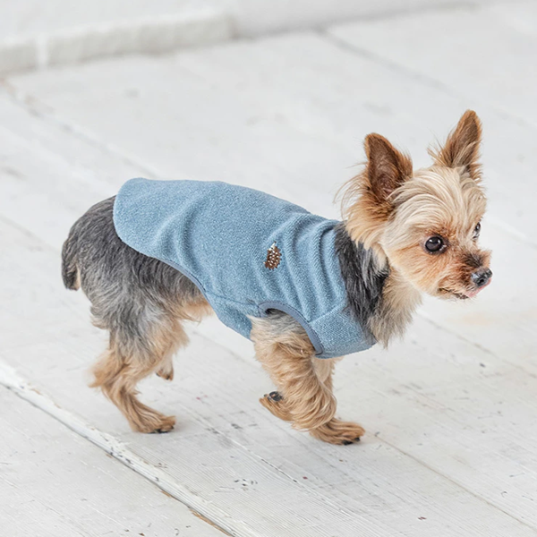 【犬と生活】リラックスパイルタンク ブルー