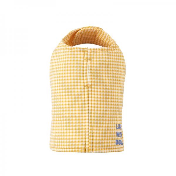 【犬と生活】クールベストギンガム イエロー