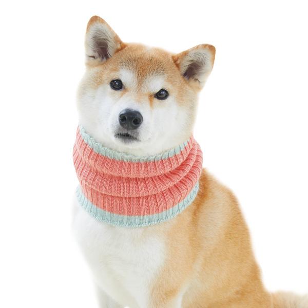 【PEPPY　LIFE】やさしいはらまき ピンク×ライトハーブ／ネックウォーマーとしても使えます。