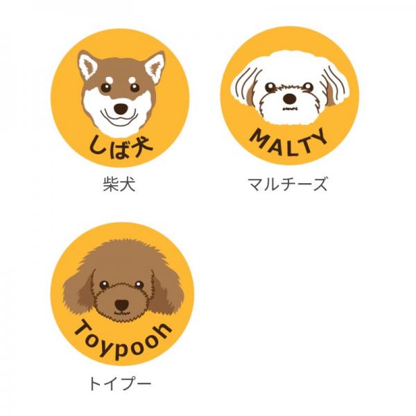 犬種が選べるアクリル迷子札 