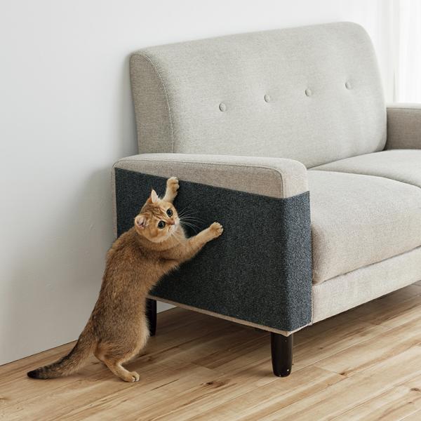 好きな場所にピッタリ貼れる爪とぎシート ダークグレー