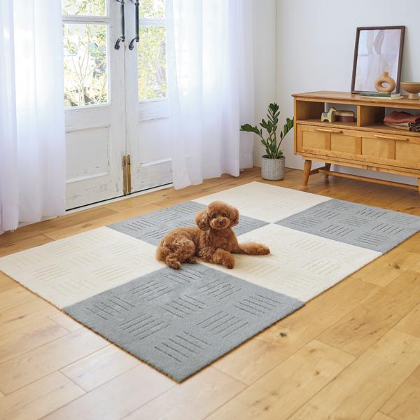 ピタプラス・ブリック　４５×６０ ベージュ、ブラウン（画像は60×60サイズです。）