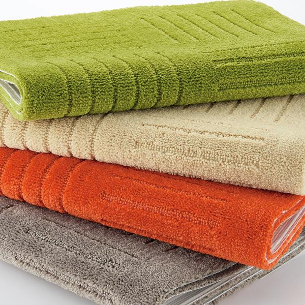 ピタプラス・ブリック　４５×６０ 上から、グリーン、ベージュ、オレンジ、ブラウン