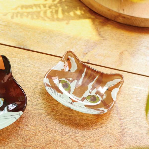 ガラスミニプレート　キャット トラ