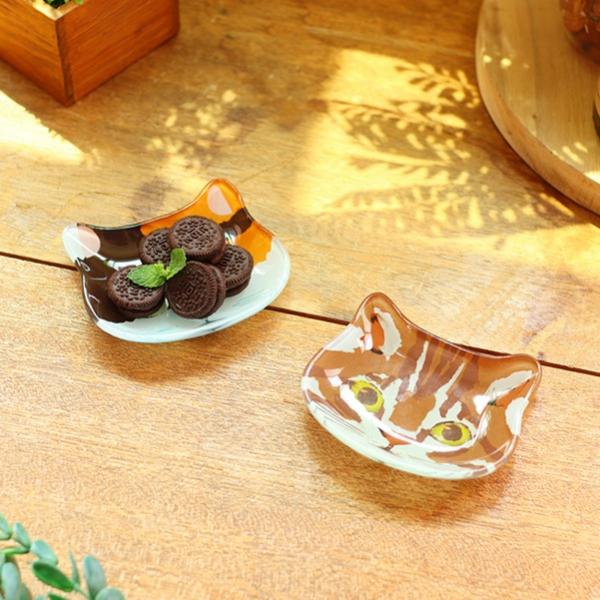 ガラスミニプレート　キャット 