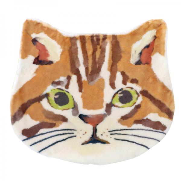 ブランケット　ふんわりアニマルフェイス　猫 トラネコ