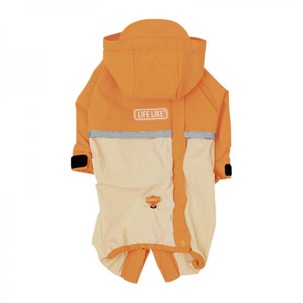 【LIFE　LIKE（ライフライク）】アクティブフルカバーレインスーツ オレンジ