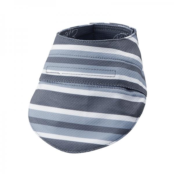 【LIFE　LIKE（ライフライク）】サマーステッチプリントバンダナ ブルーグレー（裏）/裏に保冷剤ポケット付き