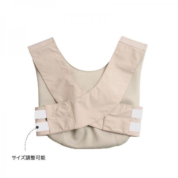 メッシュフロントホールドスリング ライトベージュ/裏側