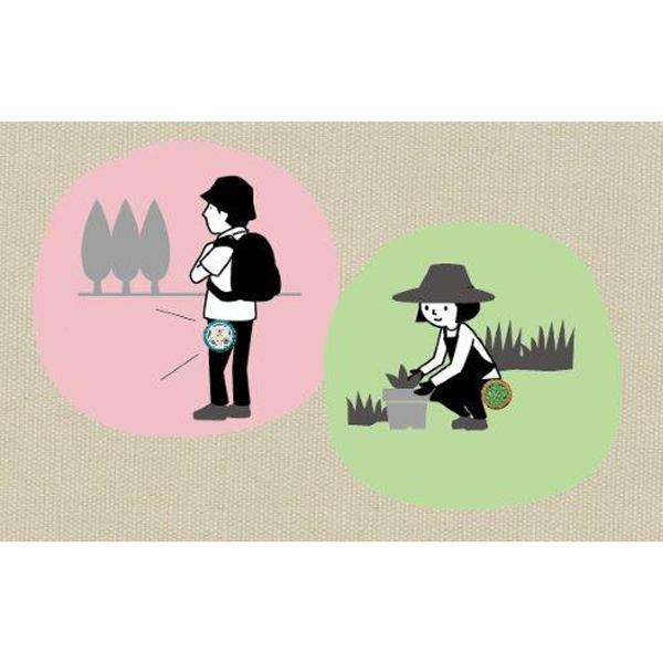 ポータブル蚊遣り線香ホルダー 柴犬 ガーデニングやハイキングなどにも便利です。