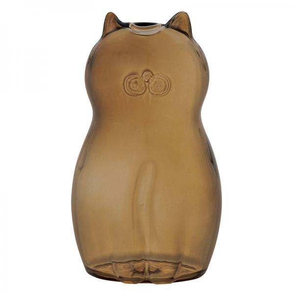 グラス キャット ベース ブラウン