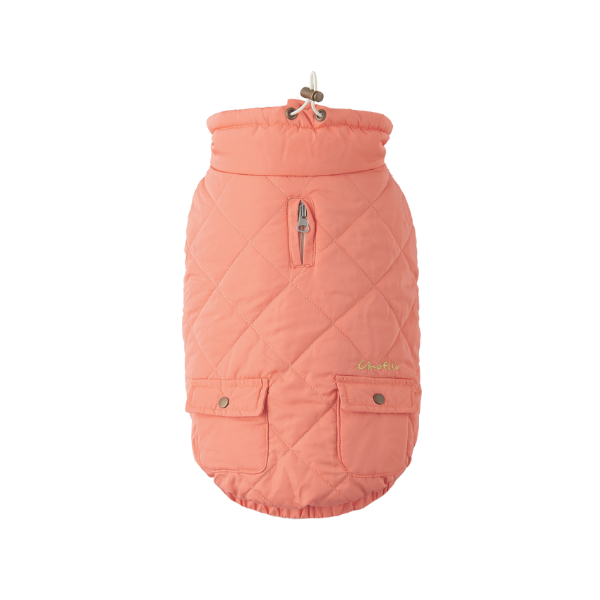 【Cinofilo（チノフィロ）】はっ水中綿キルトハイネック コーラルピンク