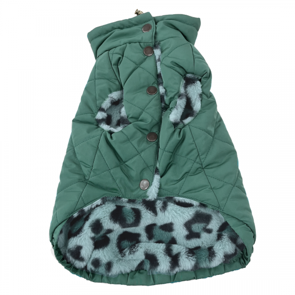 【Cinofilo（チノフィロ）】はっ水中綿キルトハイネック ディープティール