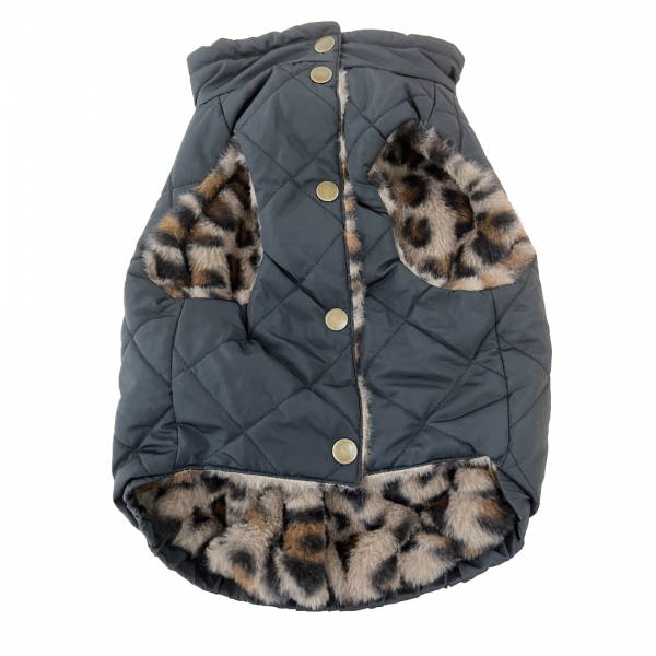 【Cinofilo（チノフィロ）】はっ水中綿キルトハイネック ブラック