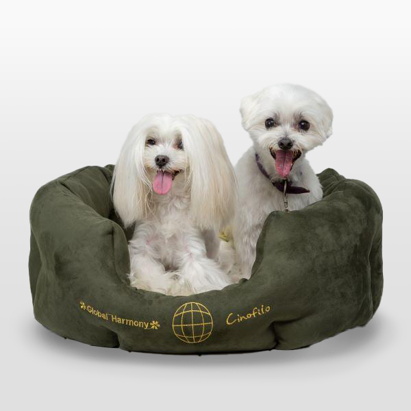 フェイクスエードカドラーベッド カーキ