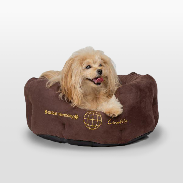 フェイクスエードカドラーベッド ブラウン