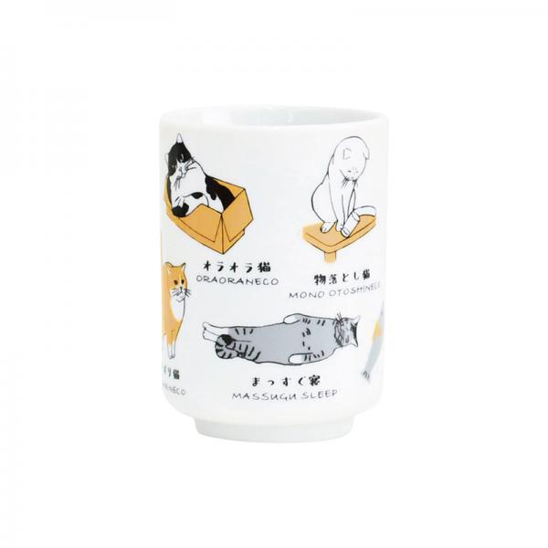 寿司湯呑　ねこ 猫との生活