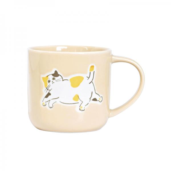 モイネコ　マグ ベージュ