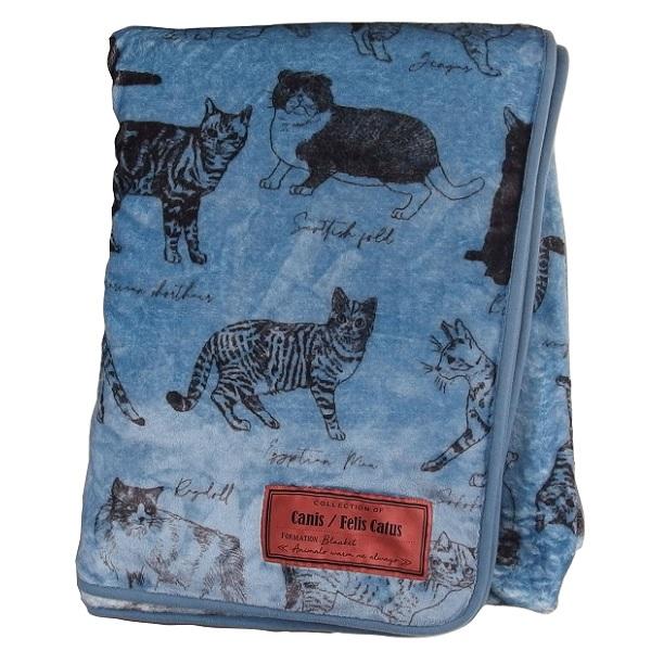 ＭＯＮＯブランケット ＣＡＴブルー Lサイズ