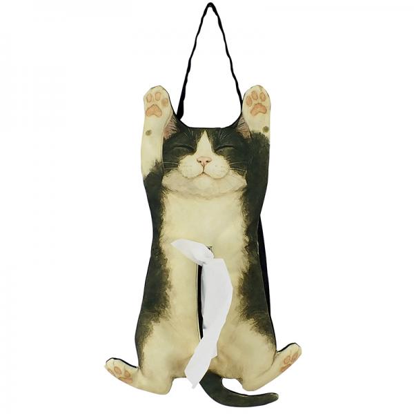 キャットティッシュボックスカバー ハチワレ