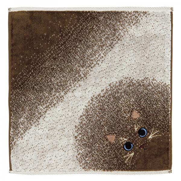 うちのニャンコ 毛並みハンカチ ハンカチ・ポインテッド（シャム）