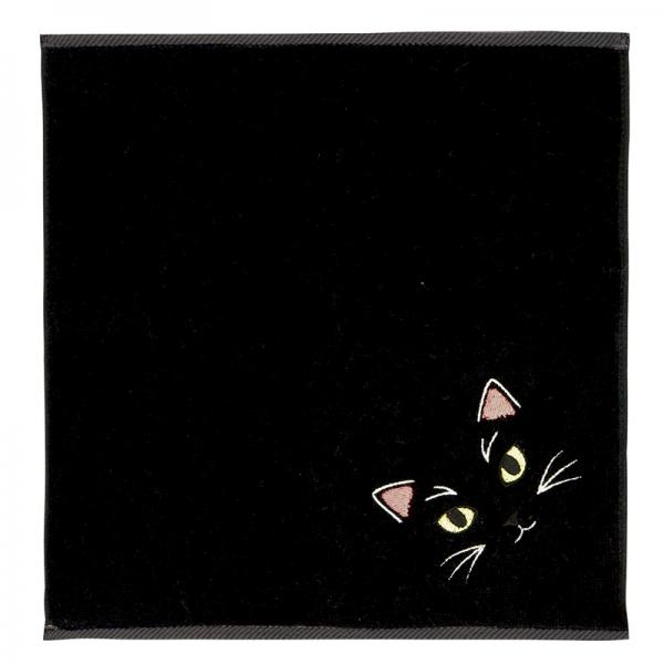 うちのニャンコ 毛並みハンカチ ハンカチ・黒猫
