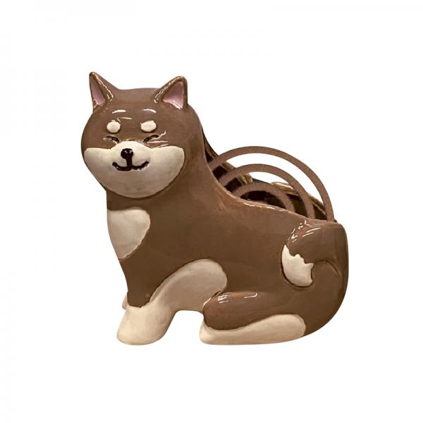 シバイヌ　蚊遣り　縦型 ブラウン