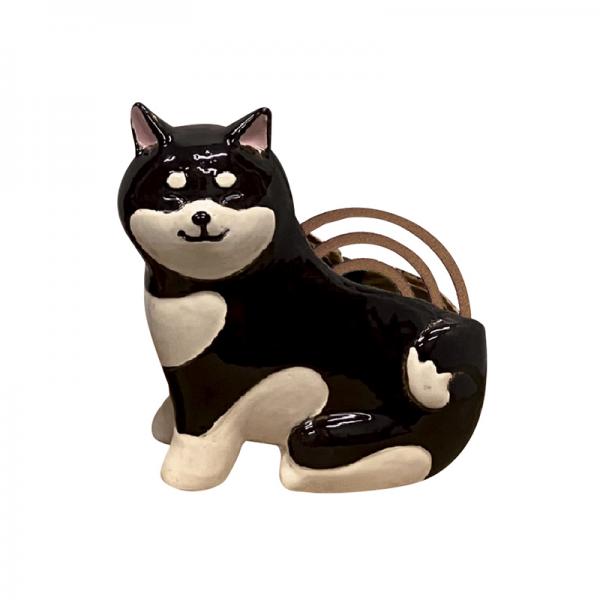 シバイヌ　蚊遣り　縦型 ブラック